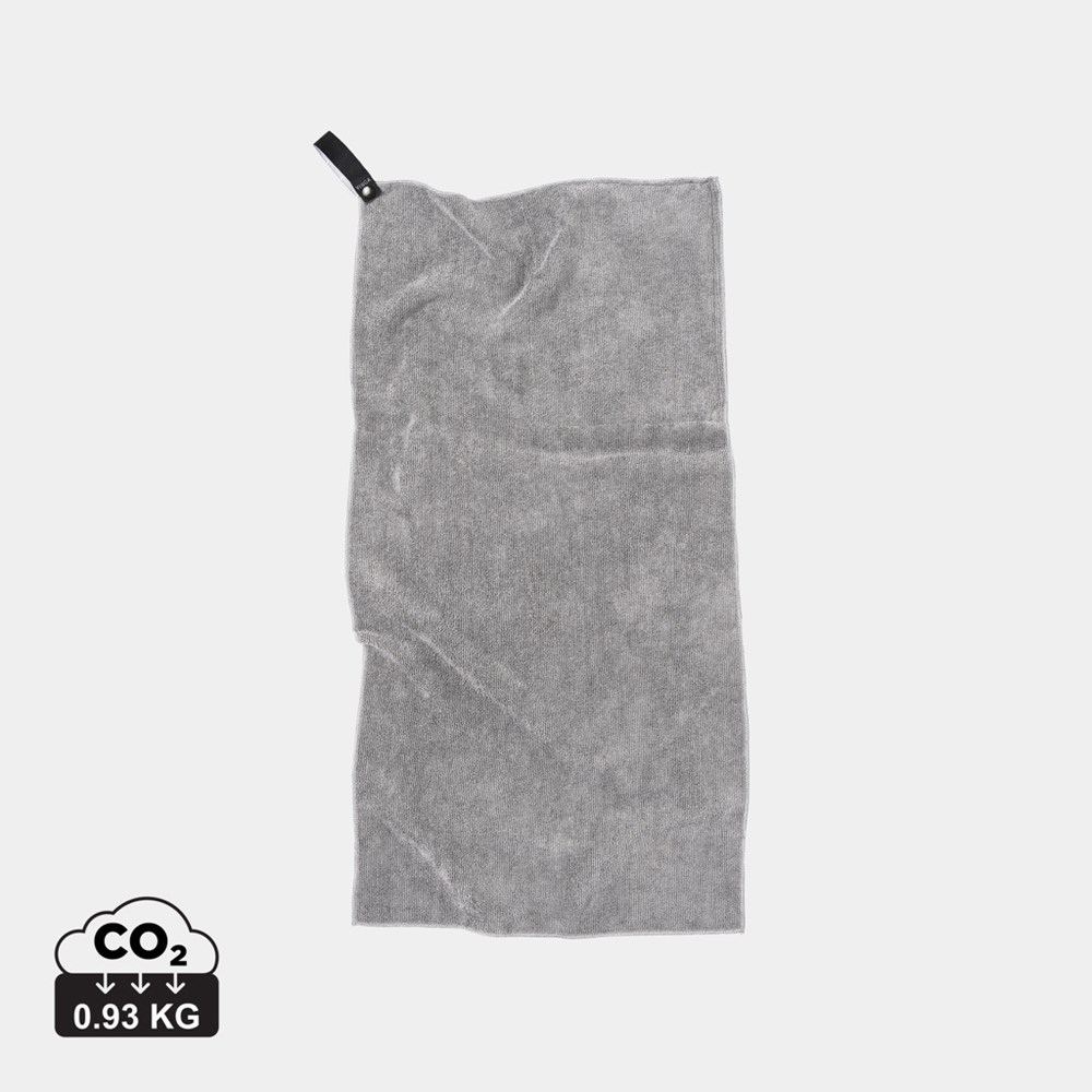 VINGA GRS rPET Mikrofaser Sporthandtuch 40x80 – Leichtes Event-Giveaway mit Logo