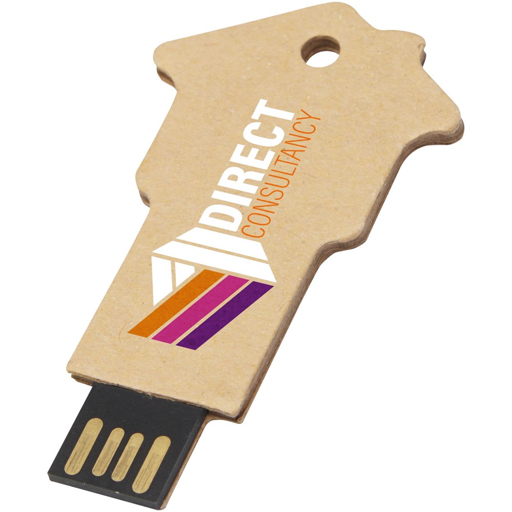 Haus-USB 2.0 aus Papier – Innovativer Werbeartikel mit Logo