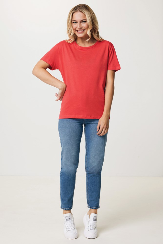 Iqoniq Yala Damen T-Shirt aus recycelter Baumwolle – Modern-Fit Werbegeschenk mit Logo