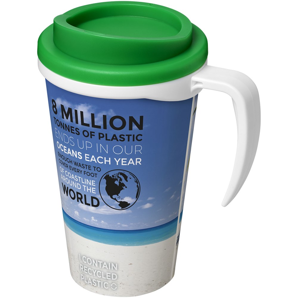 Brite-Ameriano® Recycled Grande: Stilvoller 350 ml Isolierbecher für Events