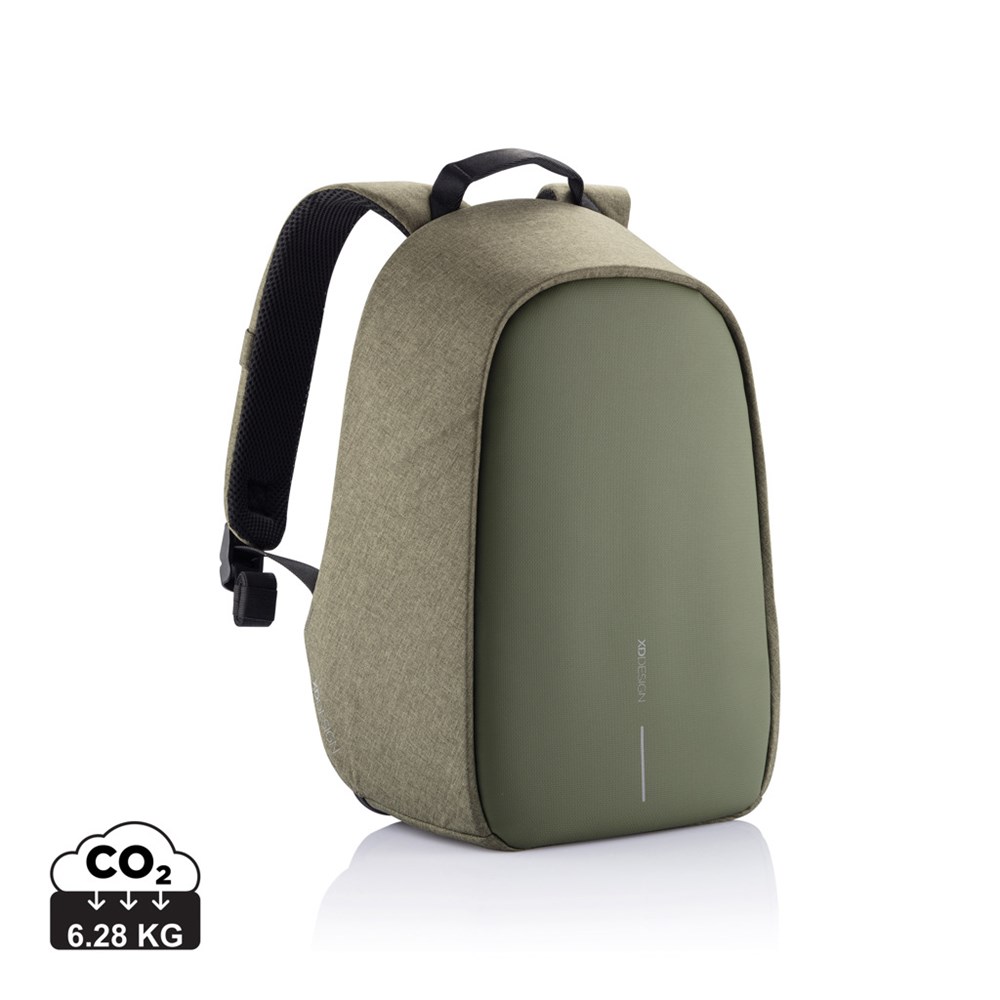 Bobby Hero Small Rucksack aus rPET mit USB – Strahlendes Werbegeschenk mit Logo