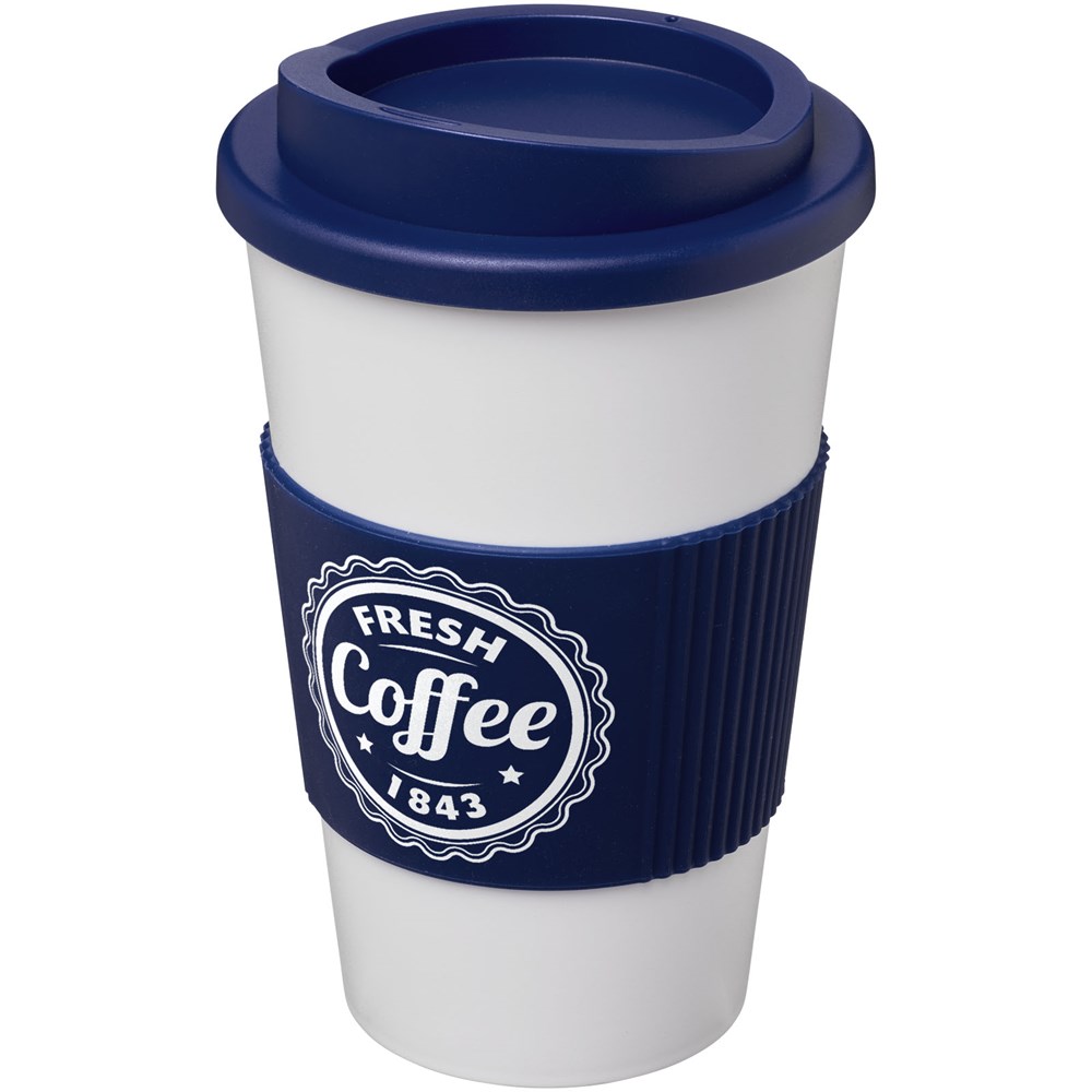 Americano® 350 ml Werbe-Isolierbecher mit BPA-freiem Schutzring