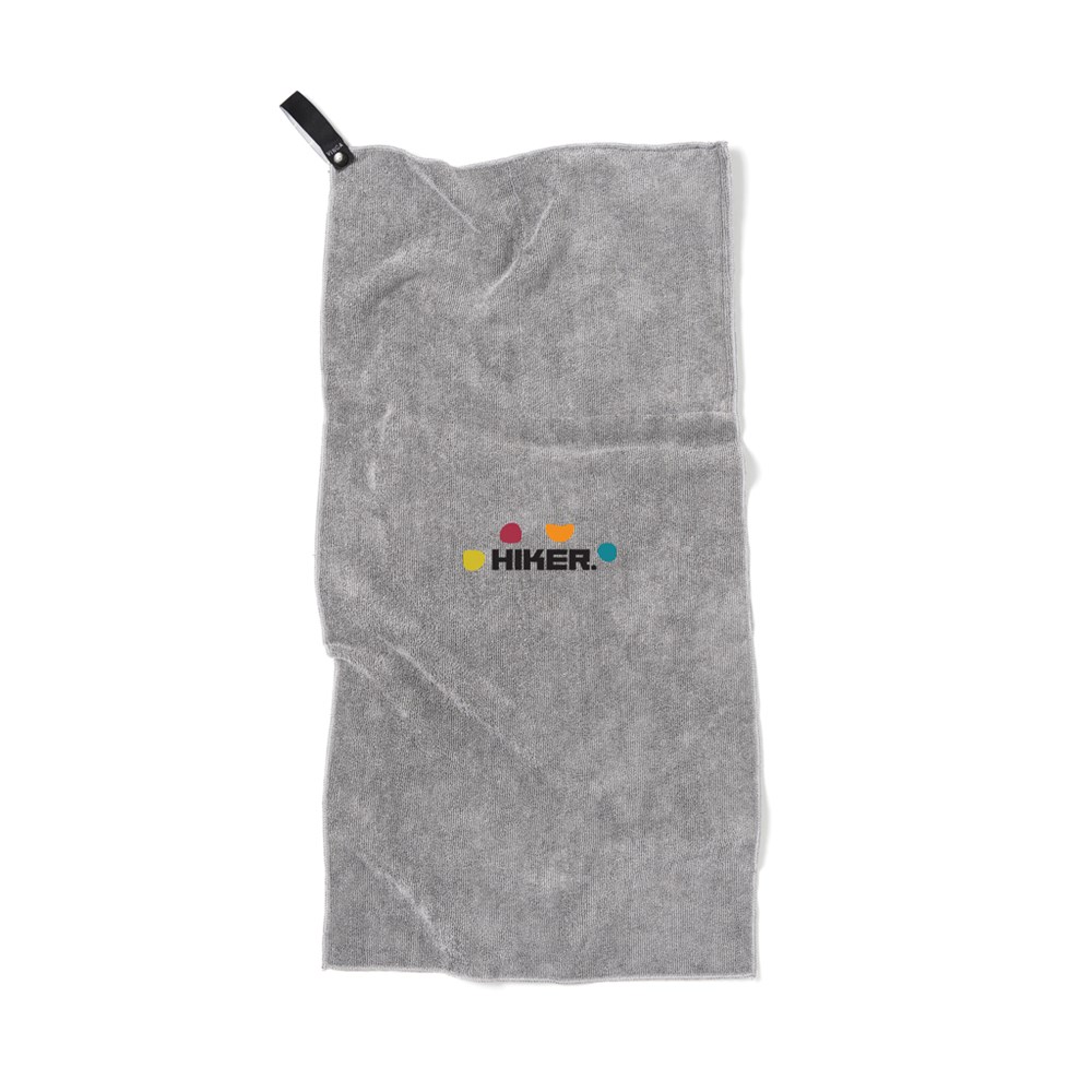 VINGA GRS rPET Mikrofaser Sporthandtuch 40x80 – Leichtes Event-Giveaway mit Logo