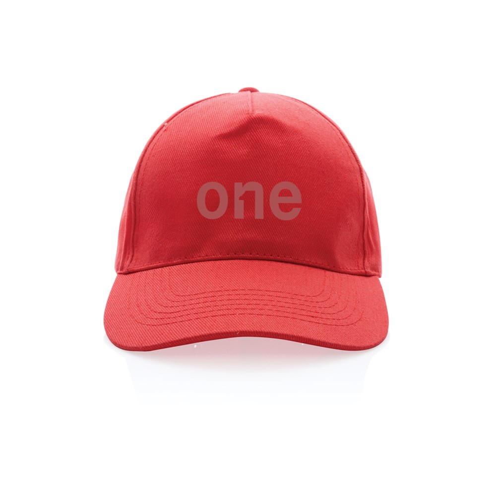 Impact 5 Panel Kappe rCotton & AWARE Tracer - Ideales Event-Werbegeschenk mit Logo