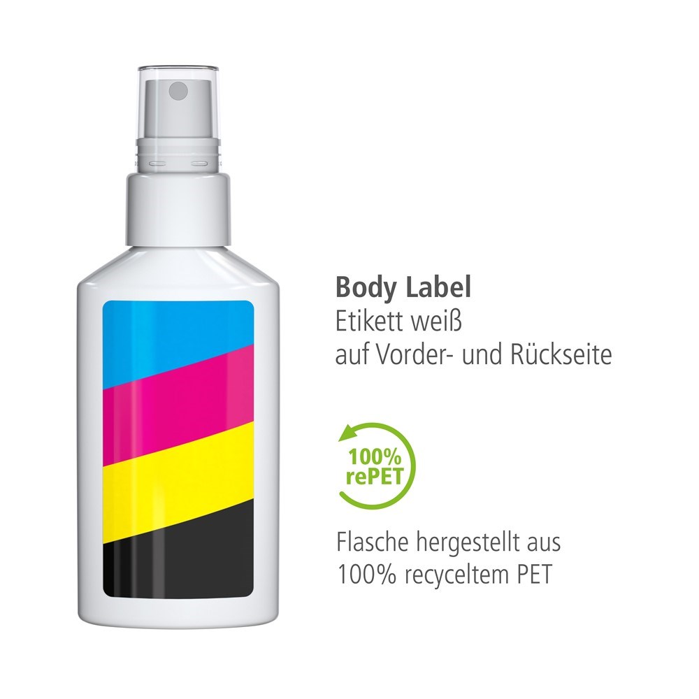 CockpitFresh 50 ml - Vegan, aus recycelten PET-Flaschen (rPET), Werbegeschenk mit Logo