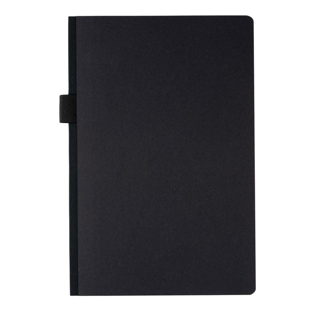 A5 Deluxe Hardcover Notizbuch schwarz mit Stiftschlaufe für Events