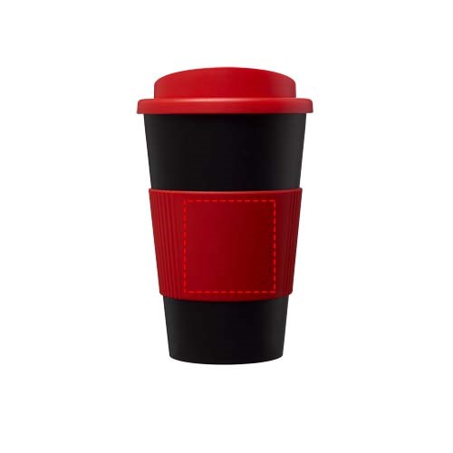 Americano® 350 ml Promo-Isolierbecher mit Silikonring, BPA-frei