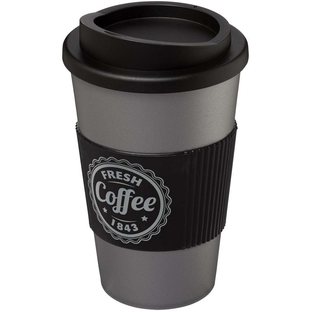 Americano® 350 ml Promo-Isolierbecher mit Schraubdeckel und Silikonring