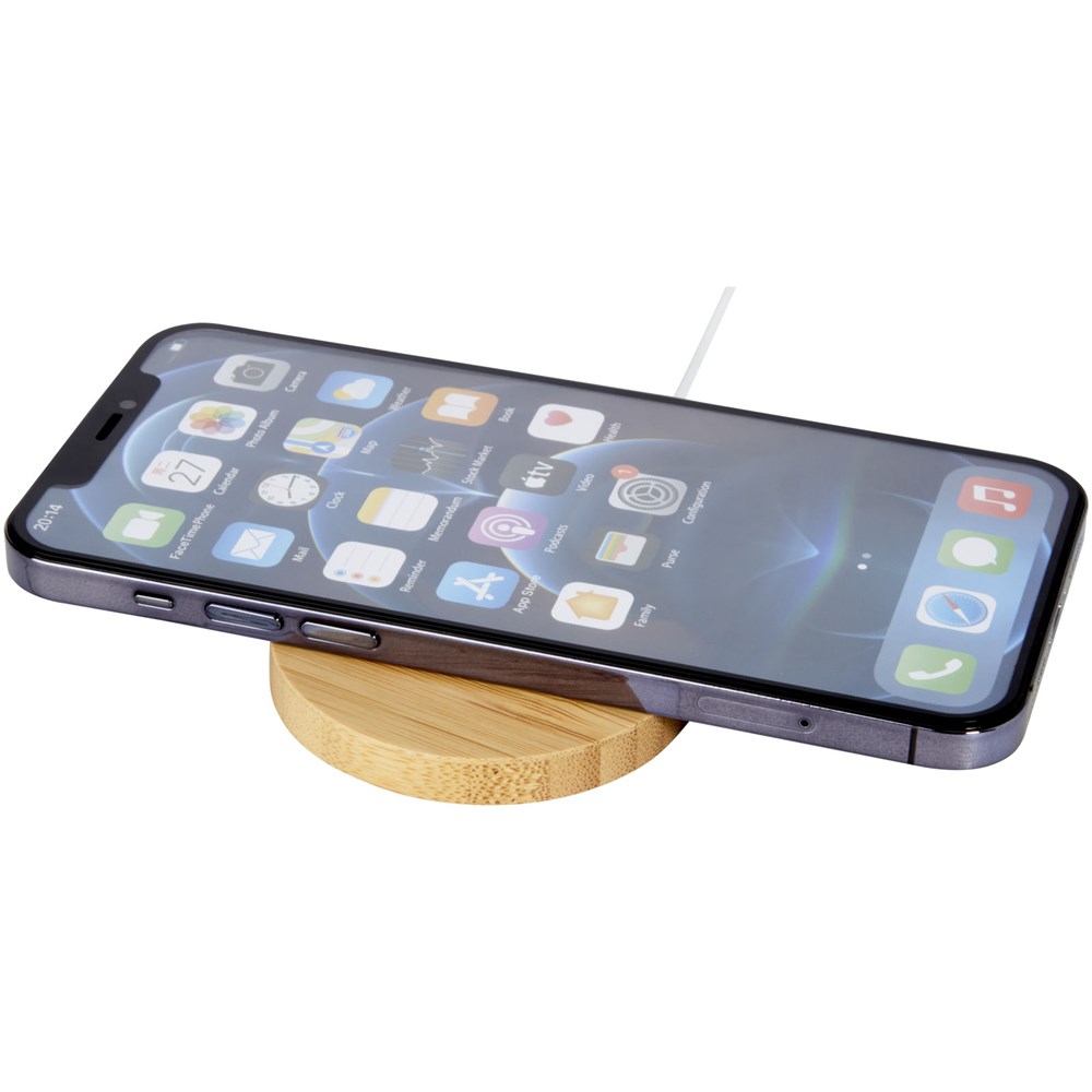 Atra BambooMag 10W Wireless Charger - Ihr strahlendes Werbegeschenk