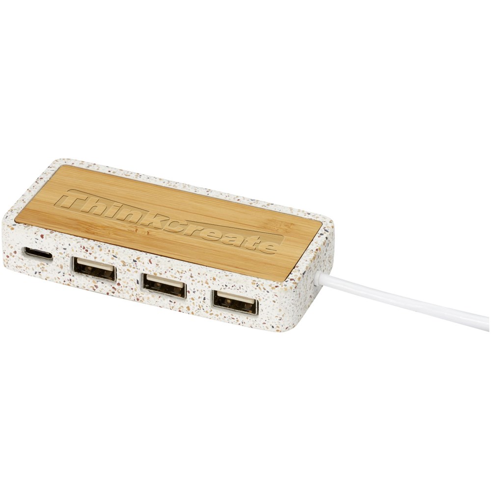 TerraBam USB Hub – Stilvolles Werbegeschenk mit Logo, ideal für Events