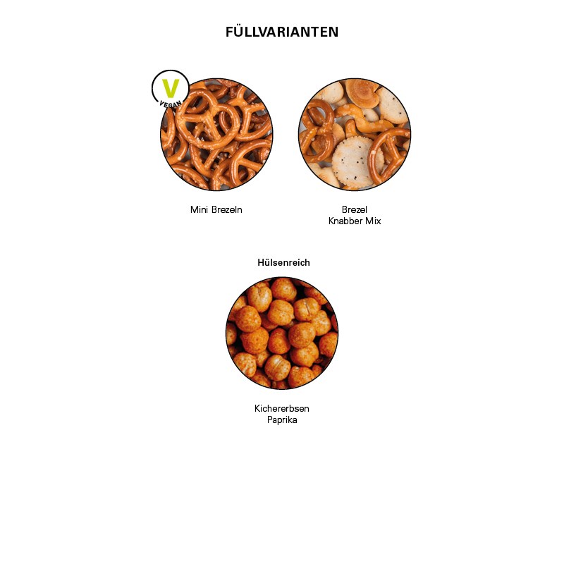 Snack Miditüte, Knabber Mix, kompostierbare Folie