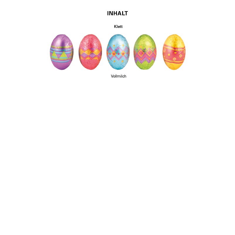 Kreative Schoko-Ostereier im Sixpack für individuelle Werbegeschenke