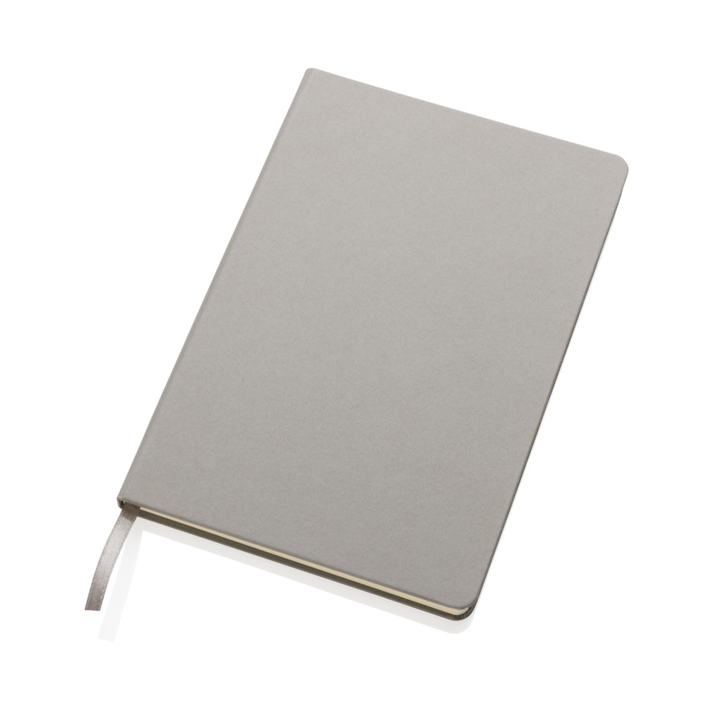 Elegantes A5 FSC Hardcover-Notizbuch creme – Ideales Eventgeschenk mit Logo