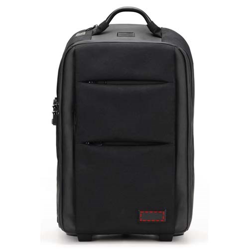 Laptop-Trolley-Rucksack aus rPET Schwarz – Innovativer Eventbegleiter mit Logo