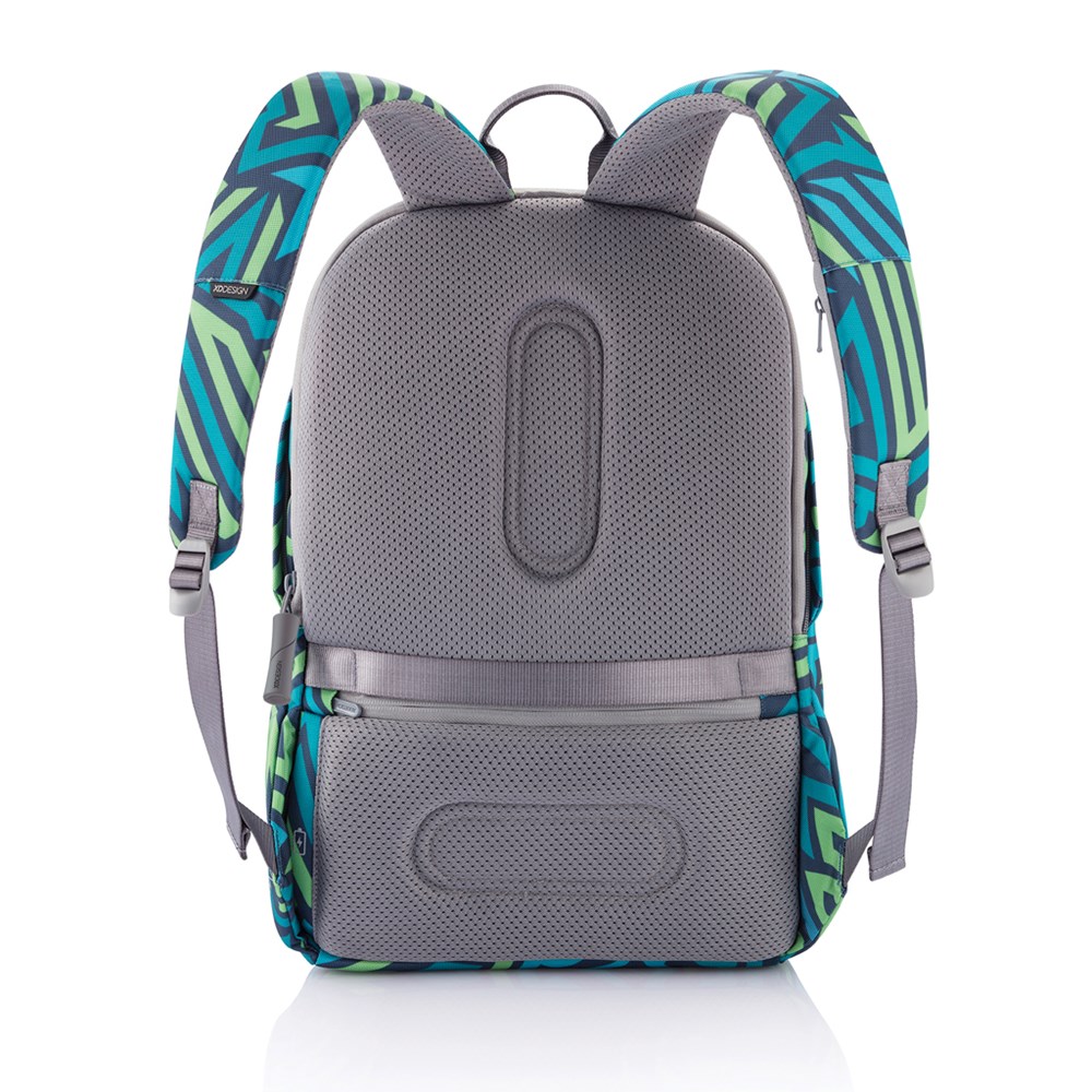 Bobby Soft Art 15.6 Zoll Rucksack für Uni Arbeit aus R-Pet mit USB-Port