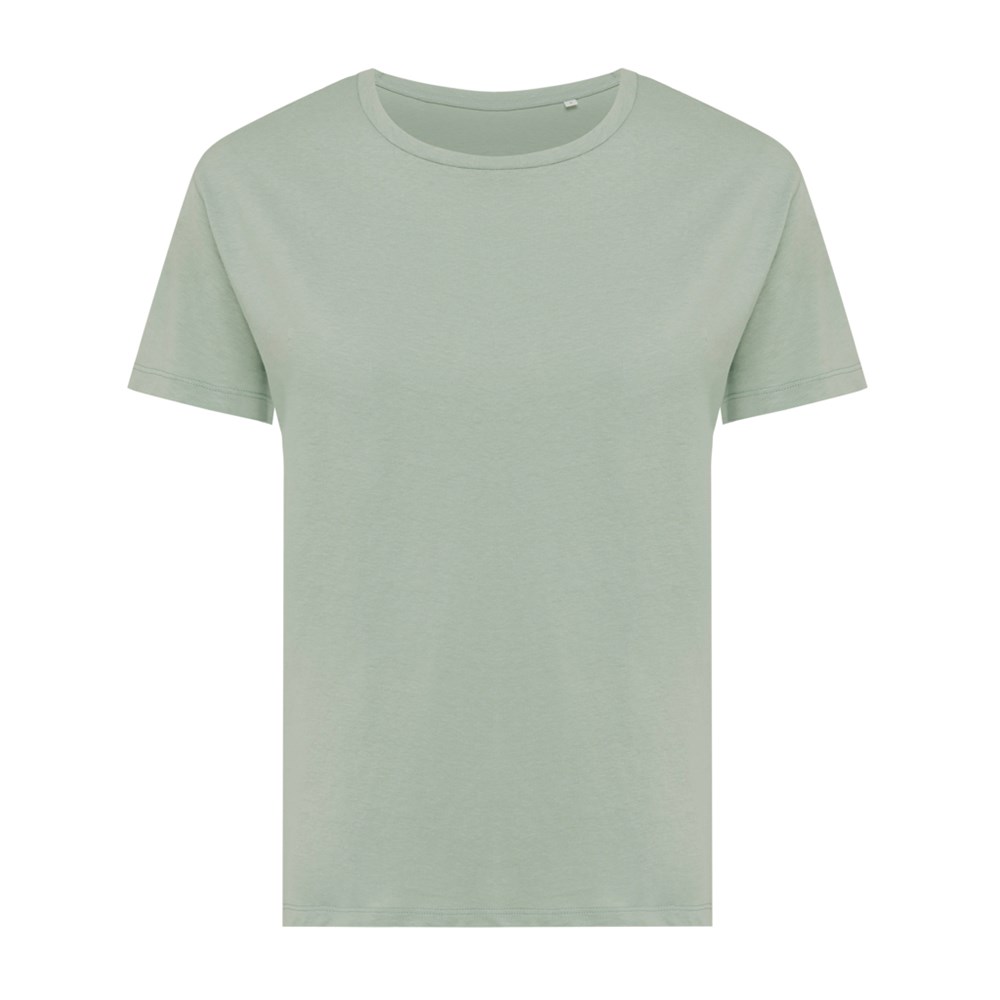 Iqoniq Yala Damen T-Shirt aus recycelter Baumwolle – Modern-Fit Event-Geschenk mit Logo