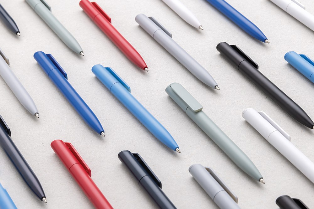 Pocketpal Mini-Pen blau recyceltes ABS Drehkugelschreiber für Events