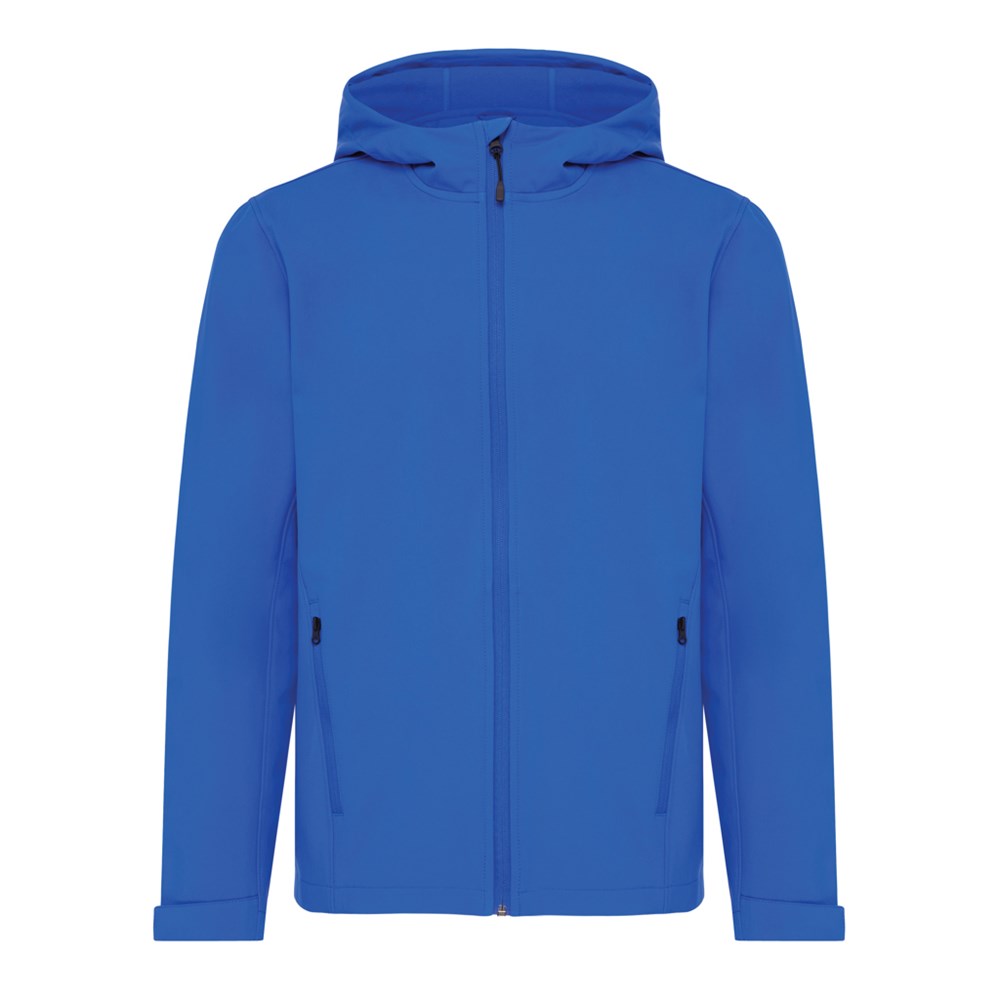 Makalu Herren Softshelljacke Blau aus recyceltem Polyester – Exklusives Werbegeschenk für Events