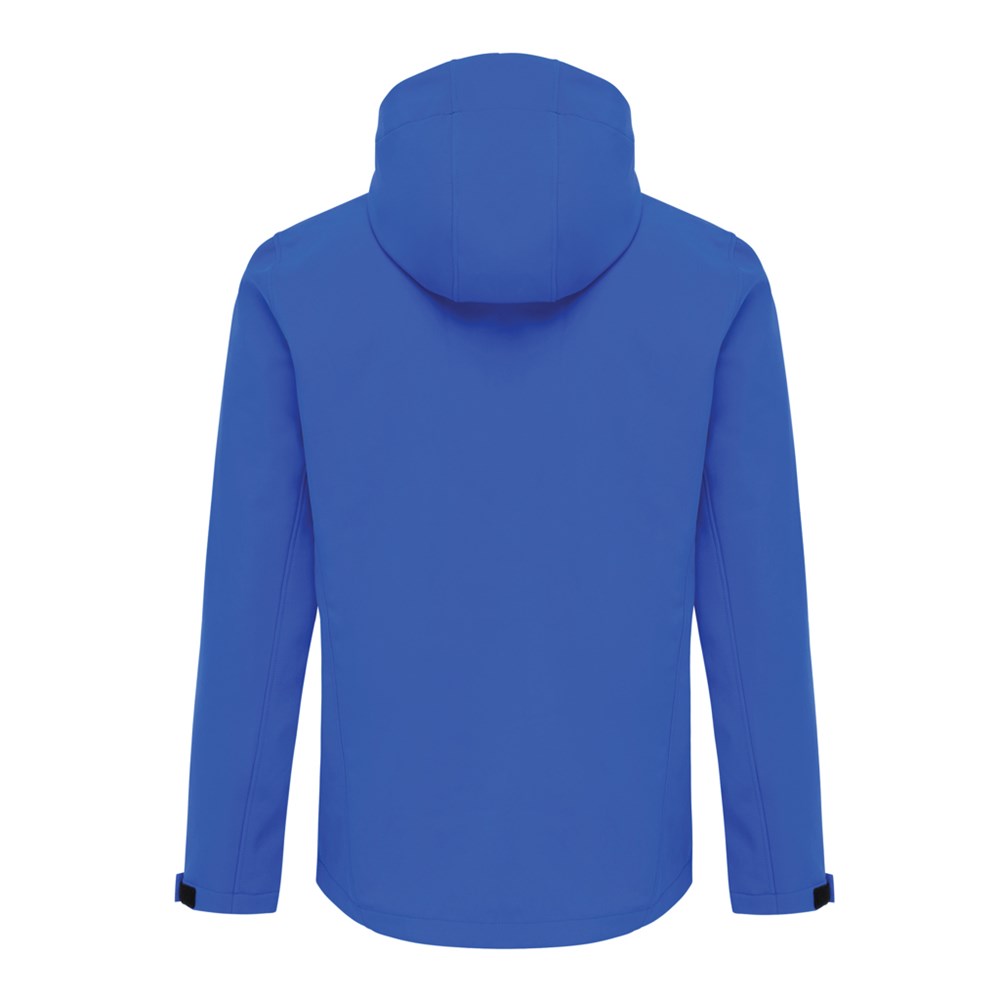 Makalu Herren Softshelljacke Blau aus recyceltem Polyester – Exklusives Werbegeschenk für Events