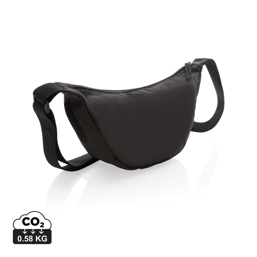 Crescent AWARE RPET Half-Moon Sling Tasche in Grau – Innovativer Begleiter für Events