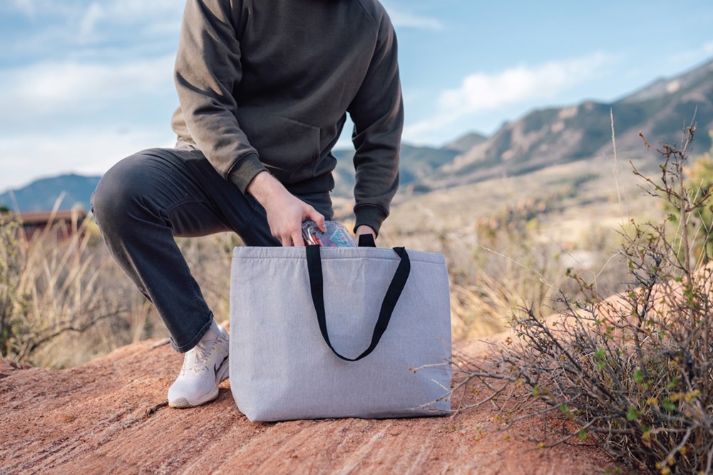 Impact Aware Kühltasche aus ungefärbtem Rcanvas – Praktisches Werbegeschenk für Events