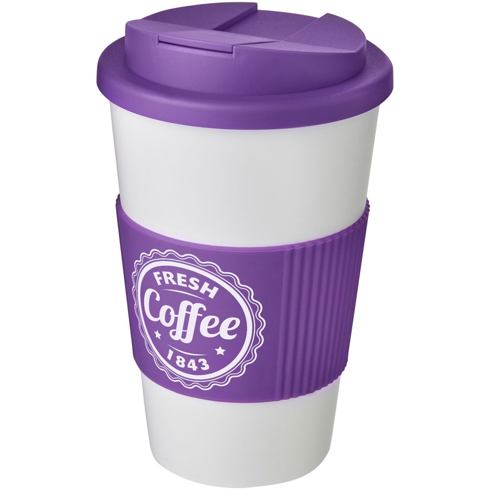 Americano® 350 ml BPA-freier Isolierbecher mit auslaufsicherem Verschluss – Perfekter Werbeartikel mit Logo