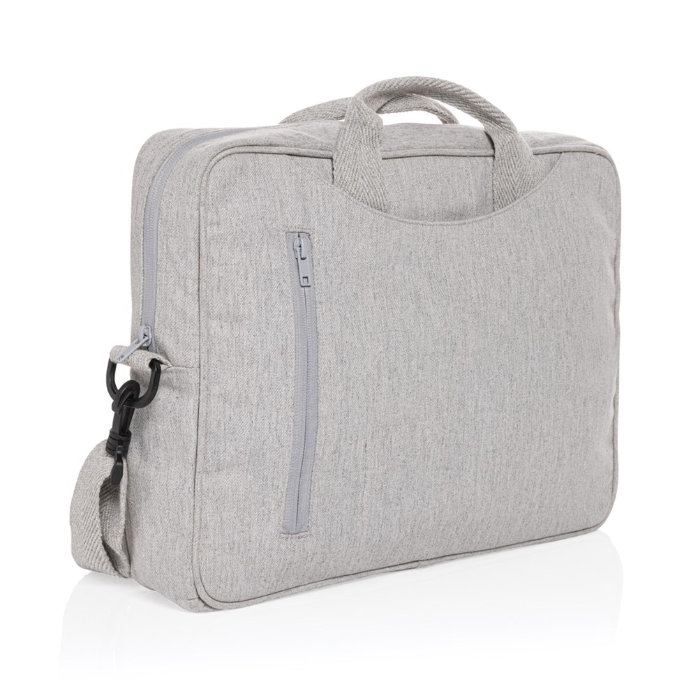 Laluka AWARE™ 15.4" Laptop-Tasche aus recycelter Baumwolle - Elegantes Event-Geschenk mit Logo