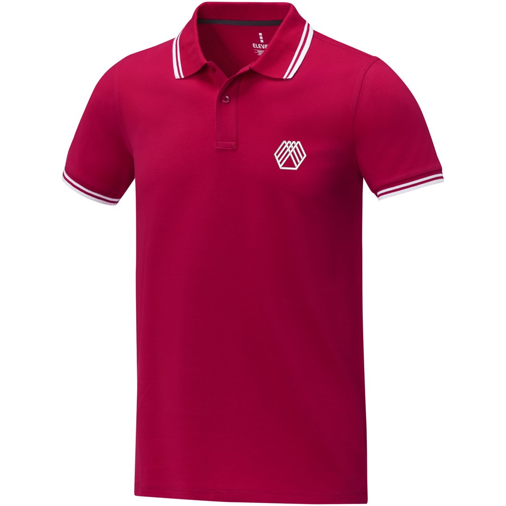 Amarago Herren Polo mit Spitzendetail – Edles Werbegeschenk mit Logo