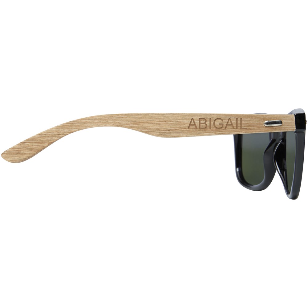 Hiru BlueShield Polarisierte Sonnenbrille aus rPET/Holz – Perfektes Werbegeschenk mit Logo