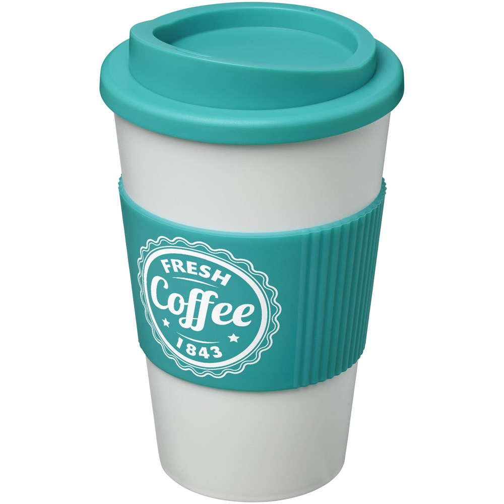 Americano® 350 ml ThermoCup mit BPA-freiem Schutzring - Werbegeschenk Highlight