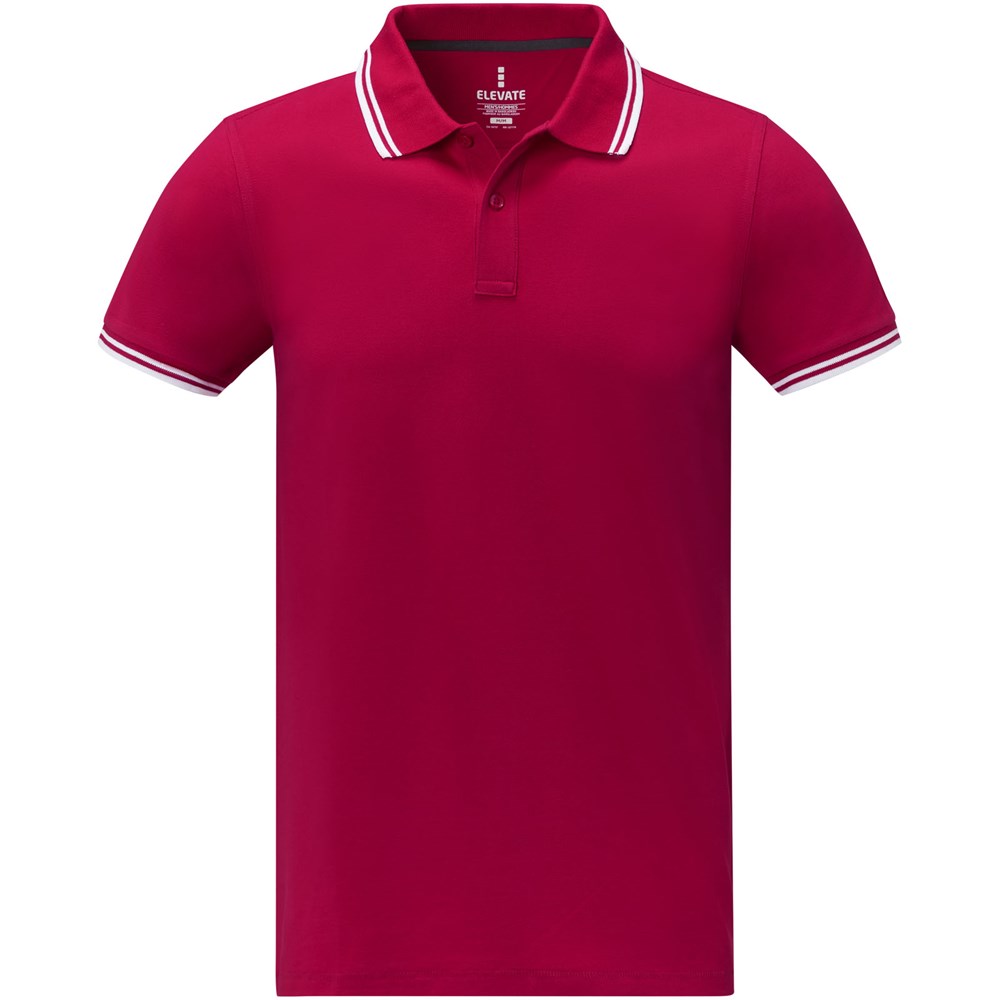 Amarago Herren Polo mit Spitzendetail – Edles Werbegeschenk mit Logo