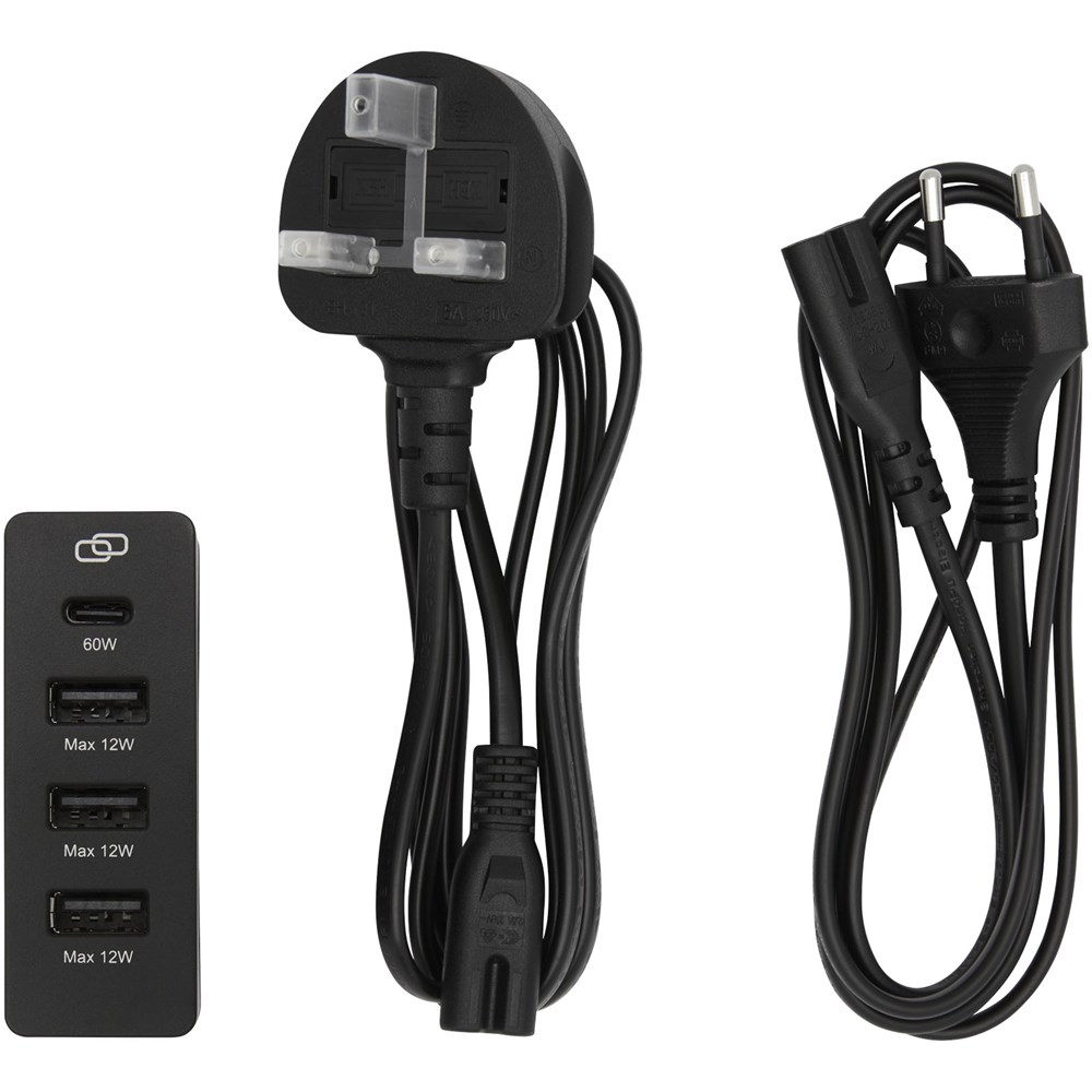 ADAPT Recycled Charger: Effiziente 72W USB-Powerstation für Events