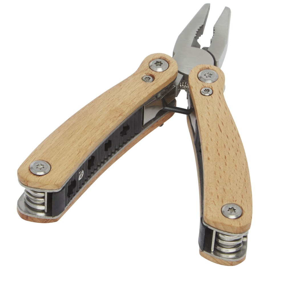 Anderson Adventure Pro Multitool aus Edelstahl mit Holzgriffen