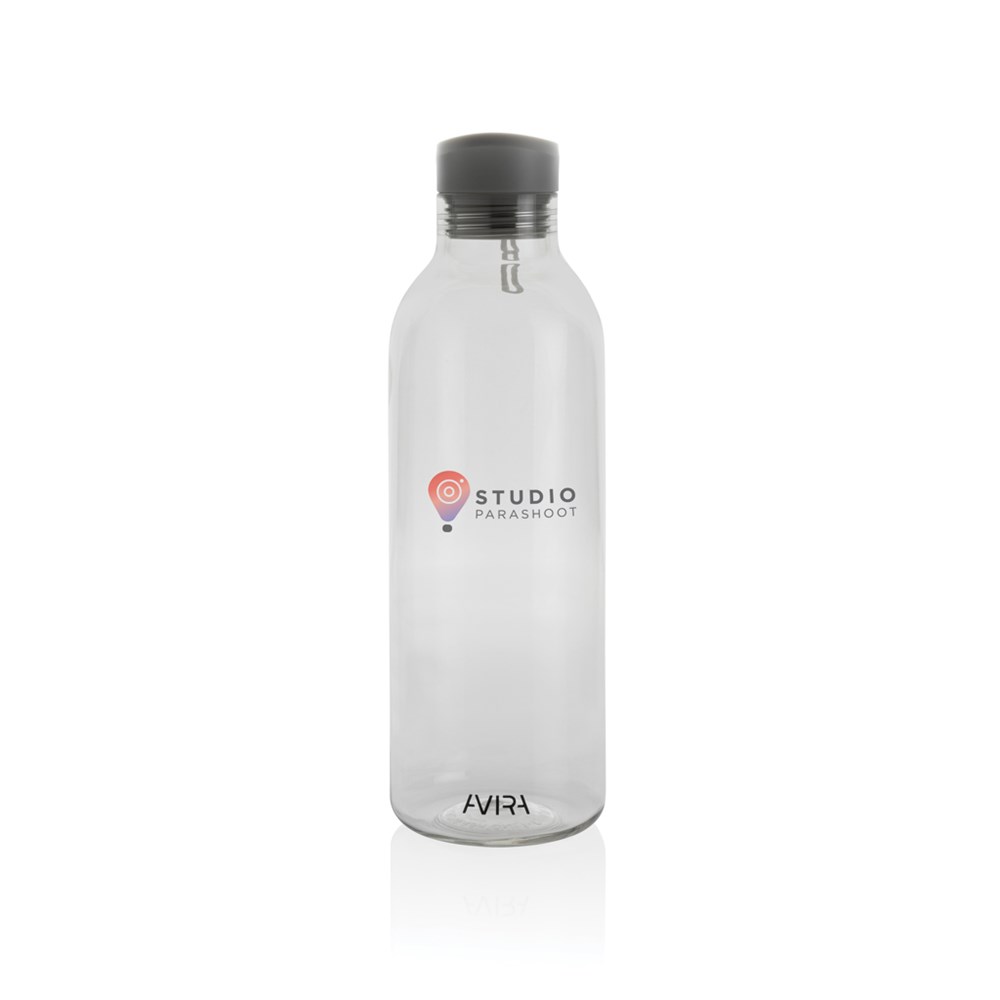 Avira Atik RPET Flasche 1L minimalistisch mit recyceltem Design als Event-Werbegeschenk