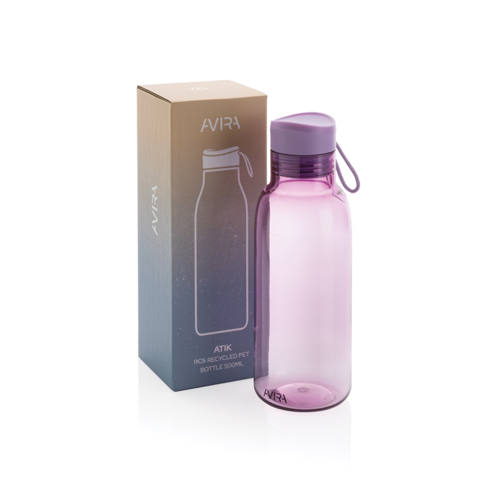 Atik RCS RPET Flasche 500ml – Elegantes Werbegeschenk für Events