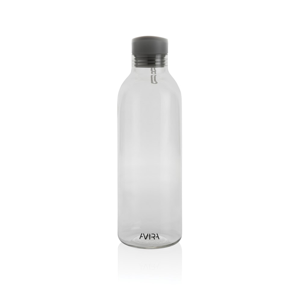 Avira Atik RPET Flasche 1L minimalistisch mit recyceltem Design als Event-Werbegeschenk