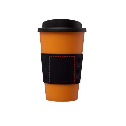 Americano® 350 ml Premium Thermobecher mit Silikonring – Werbeartikel Deluxe