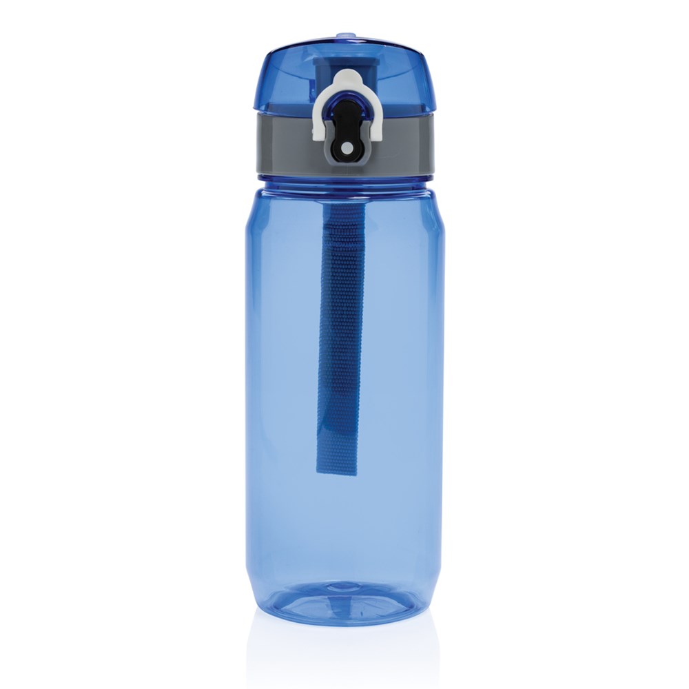 RPET AquaGrip 600ml Blau – Ideales Kundenbindungsgeschenk mit Logo