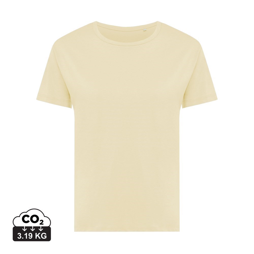 Iqoniq Yala Damen T-Shirt Modern-Fit aus recycelter Baumwolle Perfektes Werbegeschenk mit Logo