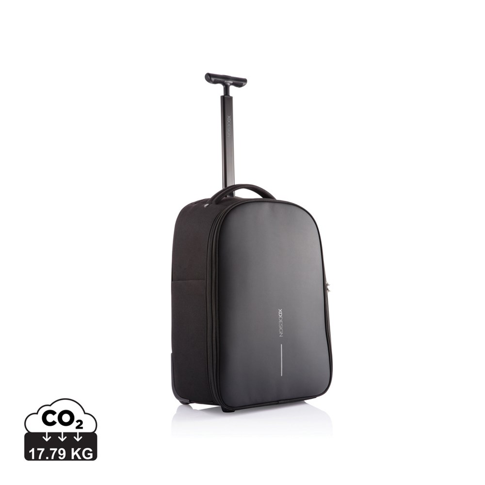 Bobby Flexi Trolley-Rucksack schwarz - Praktisches Werbegeschenk für Events mit Logo