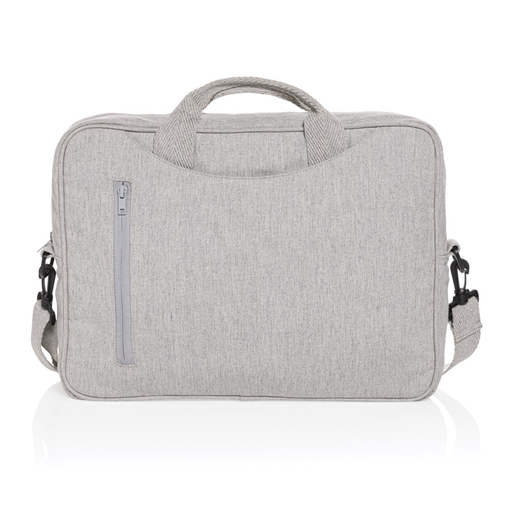 Laluka AWARE™ 15.4" Laptop-Tasche aus recycelter Baumwolle - Elegantes Event-Geschenk mit Logo