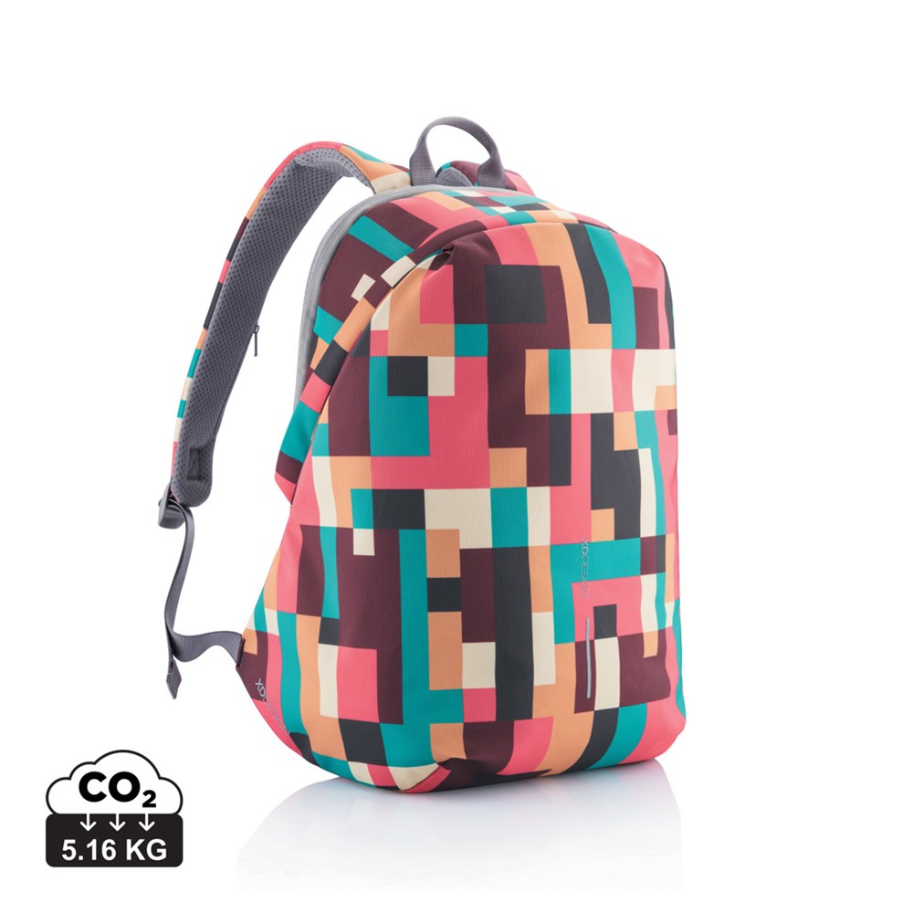 Bobby Soft Art Rucksack schwarz – Praktisches Werbegeschenk mit RFID-Schutz und USB-Ladeanschluss