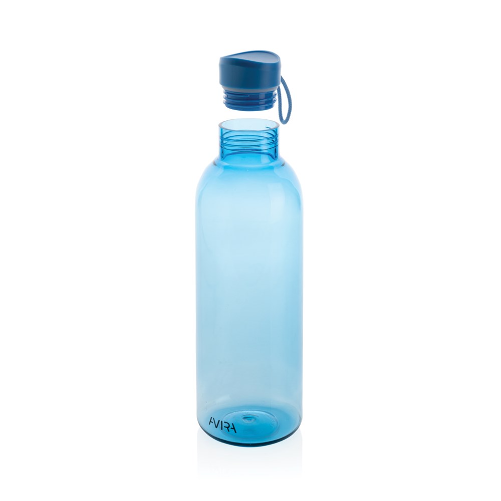 Atik RCS Flasche 1L RPET Blau – Elegantes Werbegeschenk für Events