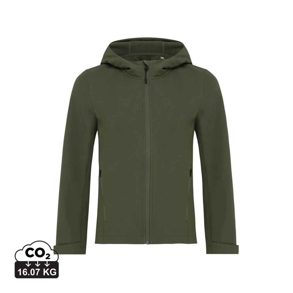 Makalu Damen-Softshelljacke recycelt Blau Vielseitiges Werbegeschenk mit Logo