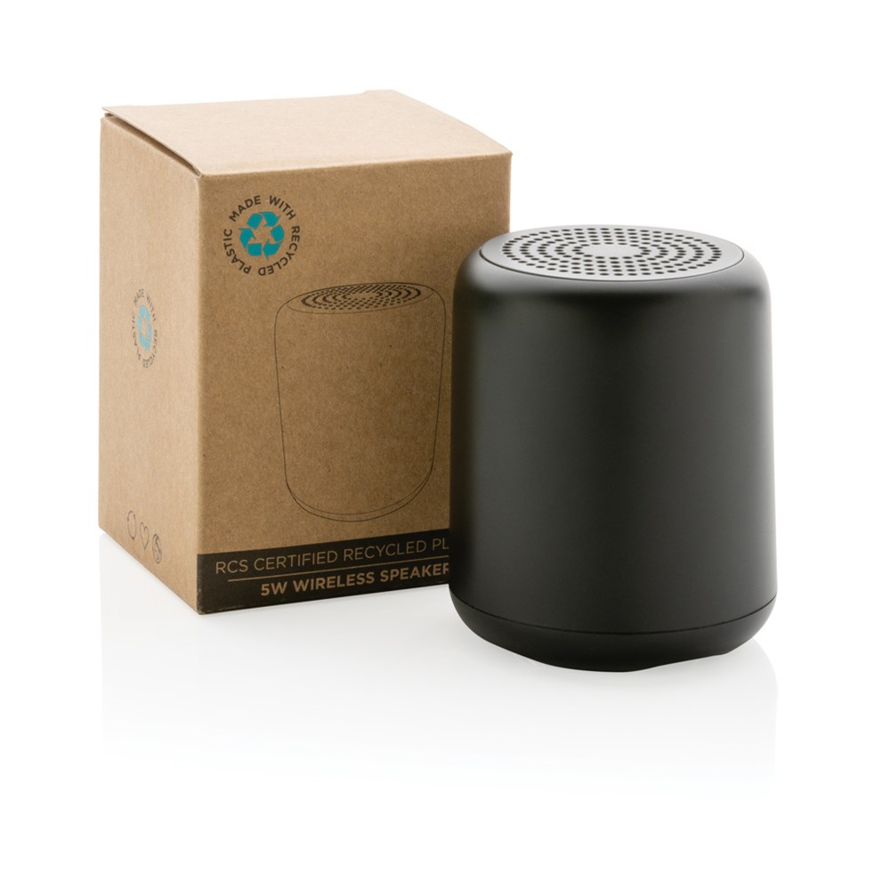 EcoSound Glow Speaker aus RCS Kunststoff – Strahlendes Werbegeschenk mit Logo