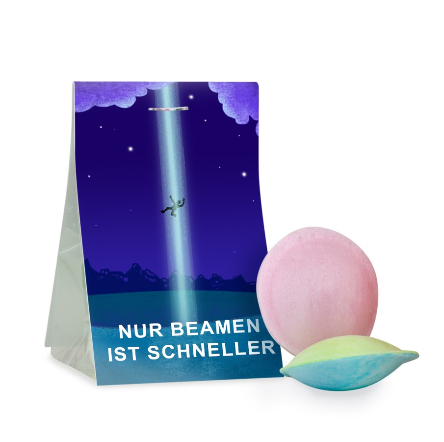 BrauseUfo Messe-Begleiter: Perfektes Werbeartikel mit Logo