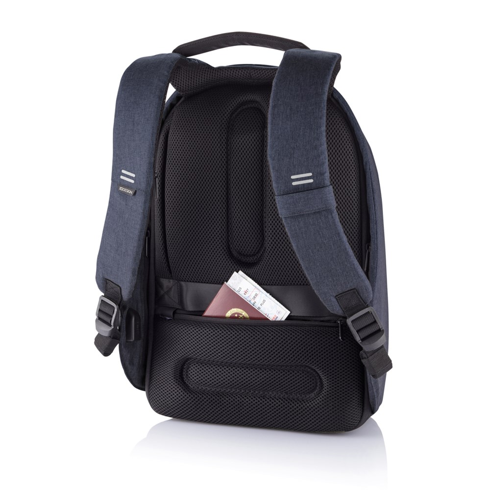 Bobby Hero Small rPET Rucksack mit USB-Ladeanschluss - Innovatives Werbegeschenk für Events