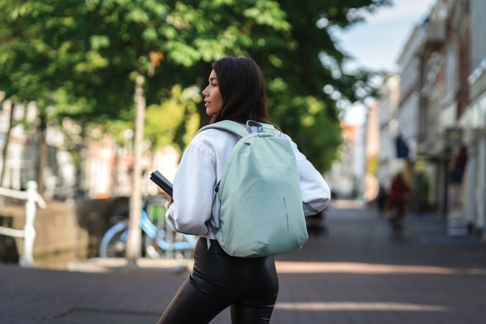 Bobby Soft RFID-Rucksack rPET-Design mit USB für Arbeit und Reisen