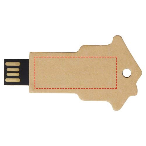 Haus-USB 2.0 aus Papier – Innovativer Werbeartikel mit Logo