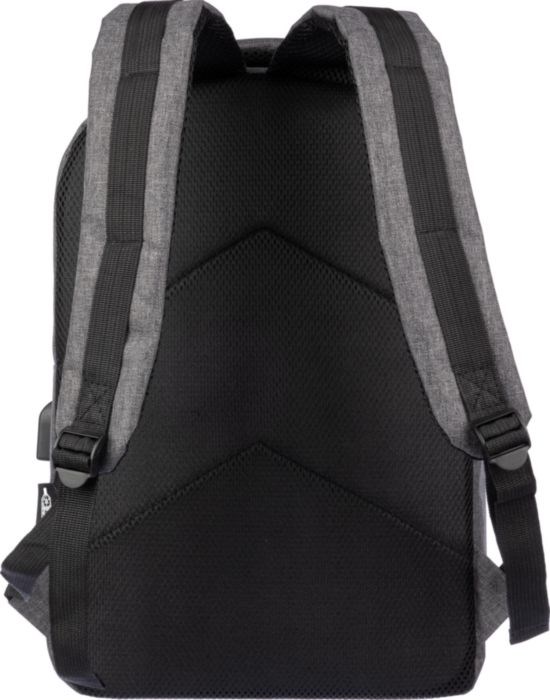 rPET Rucksack Henrik mit USB-Anschluss – Ideales Werbegeschenk für Events